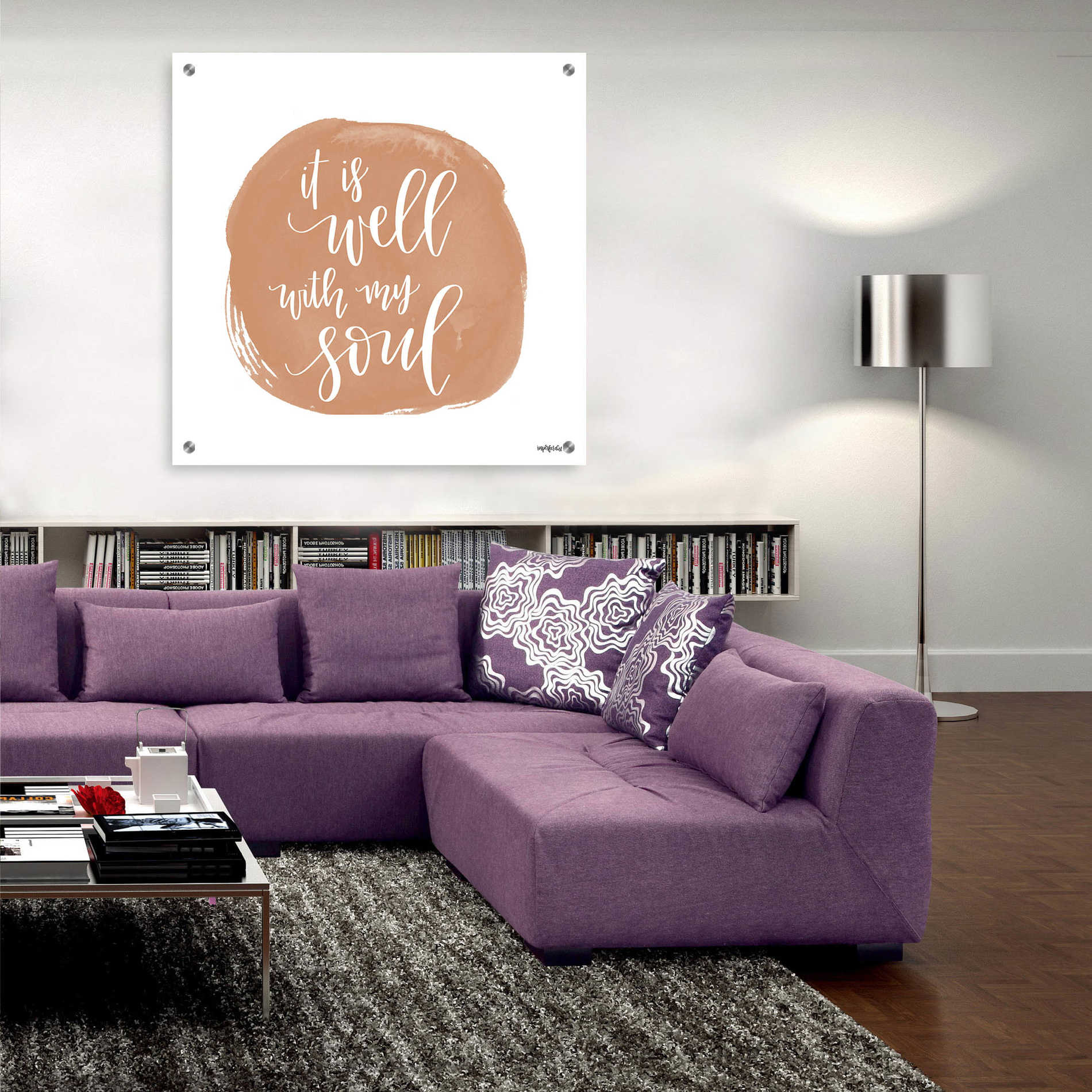 Epic Art 'It is Well With My Soul Square' by Imperfect Dust, Acrylic Glass Wall Art,36x36