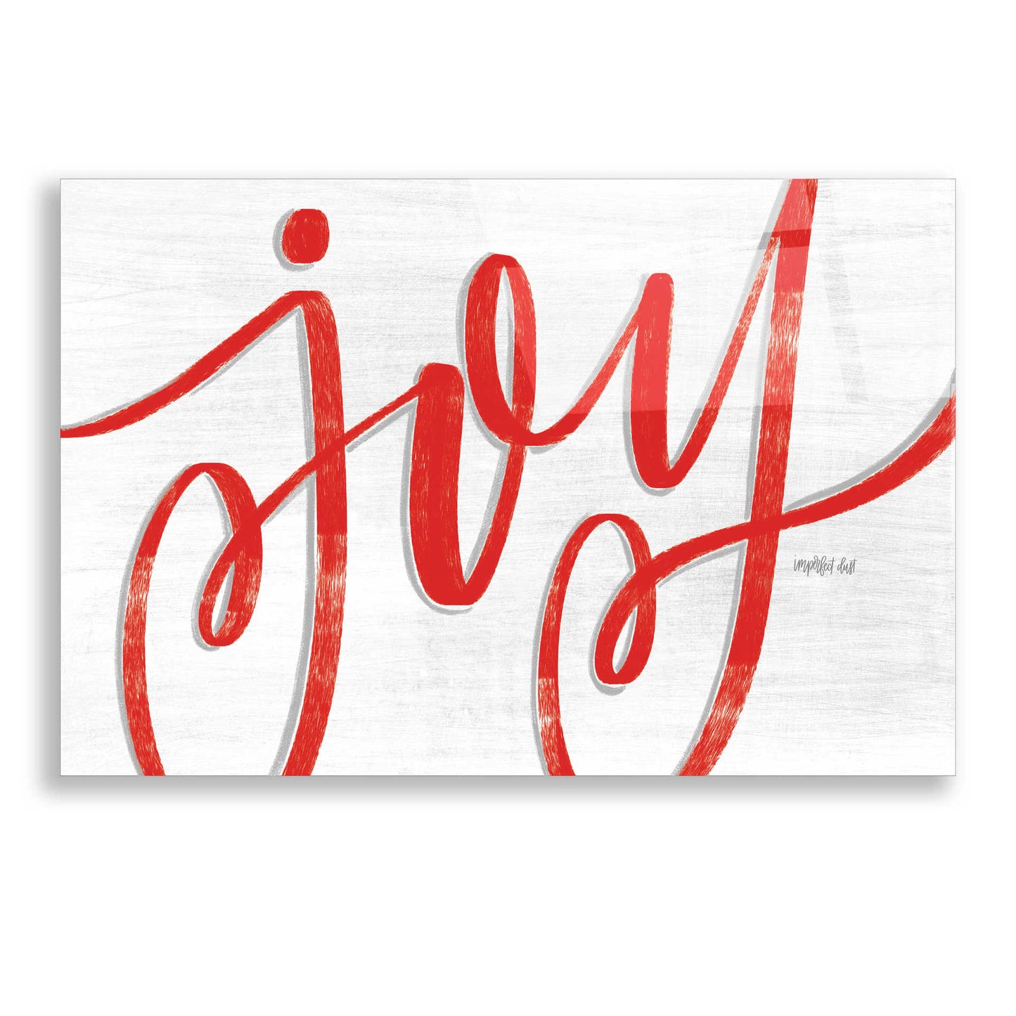 Epic Art 'Joy in Red' by Imperfect Dust, Acrylic Glass Wall Art,24x16