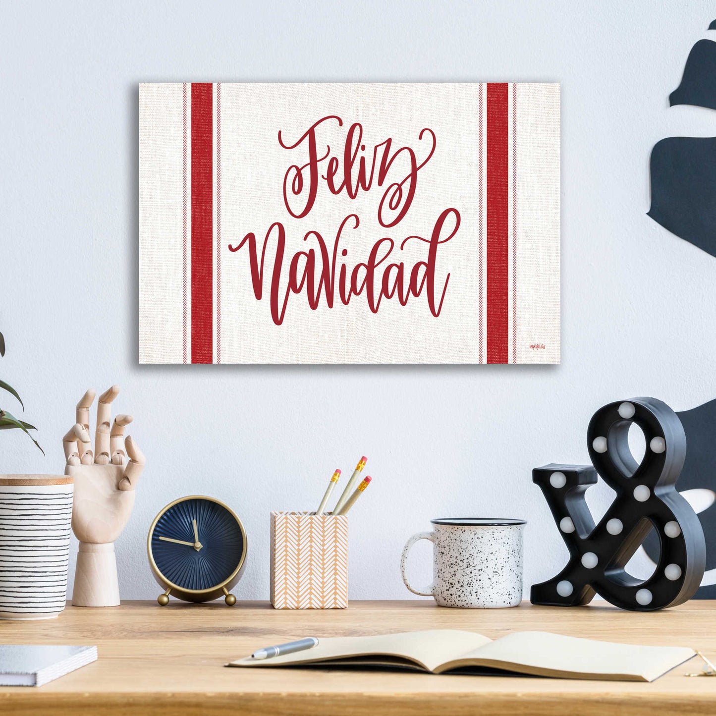 Epic Art 'Feliz Navidad' by Imperfect Dust, Acrylic Glass Wall Art,16x12