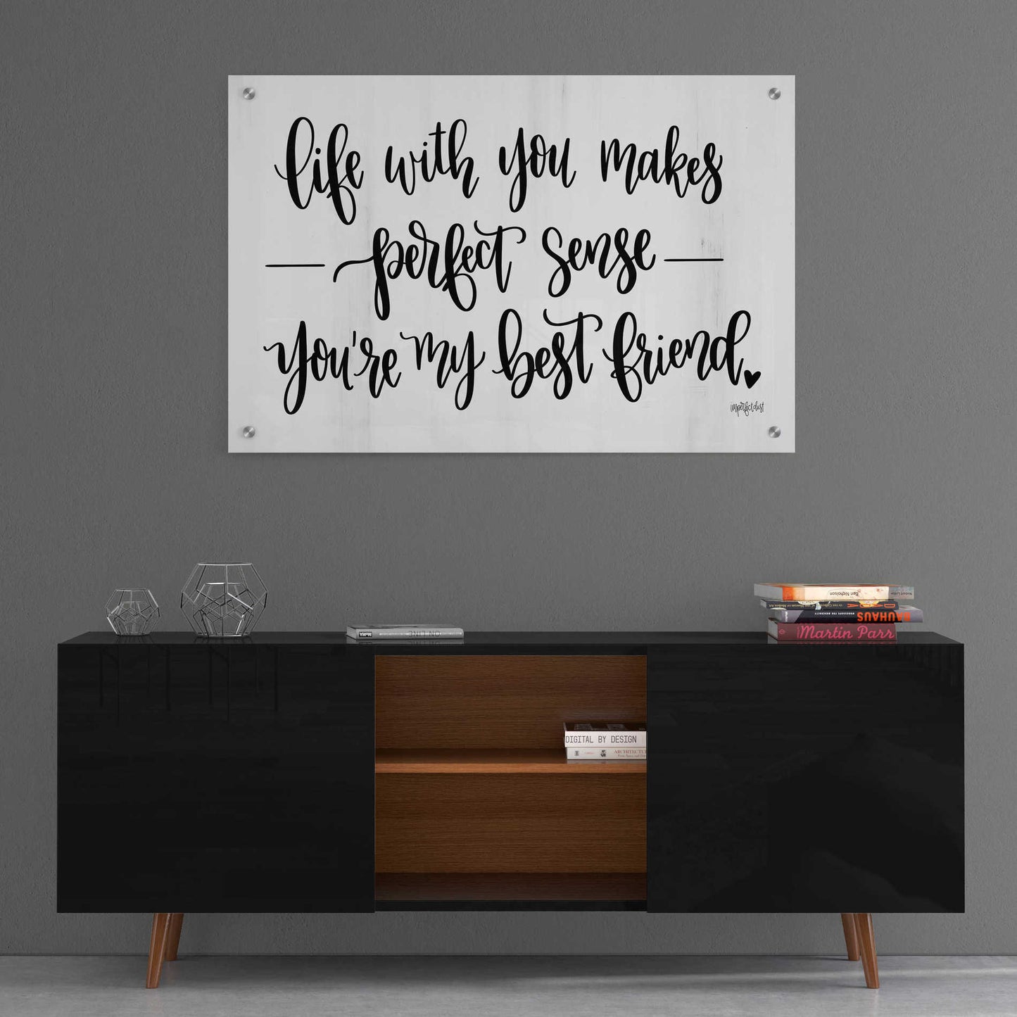 Epic Art 'You're My Best Friend' by Imperfect Dust, Acrylic Glass Wall Art,36x24