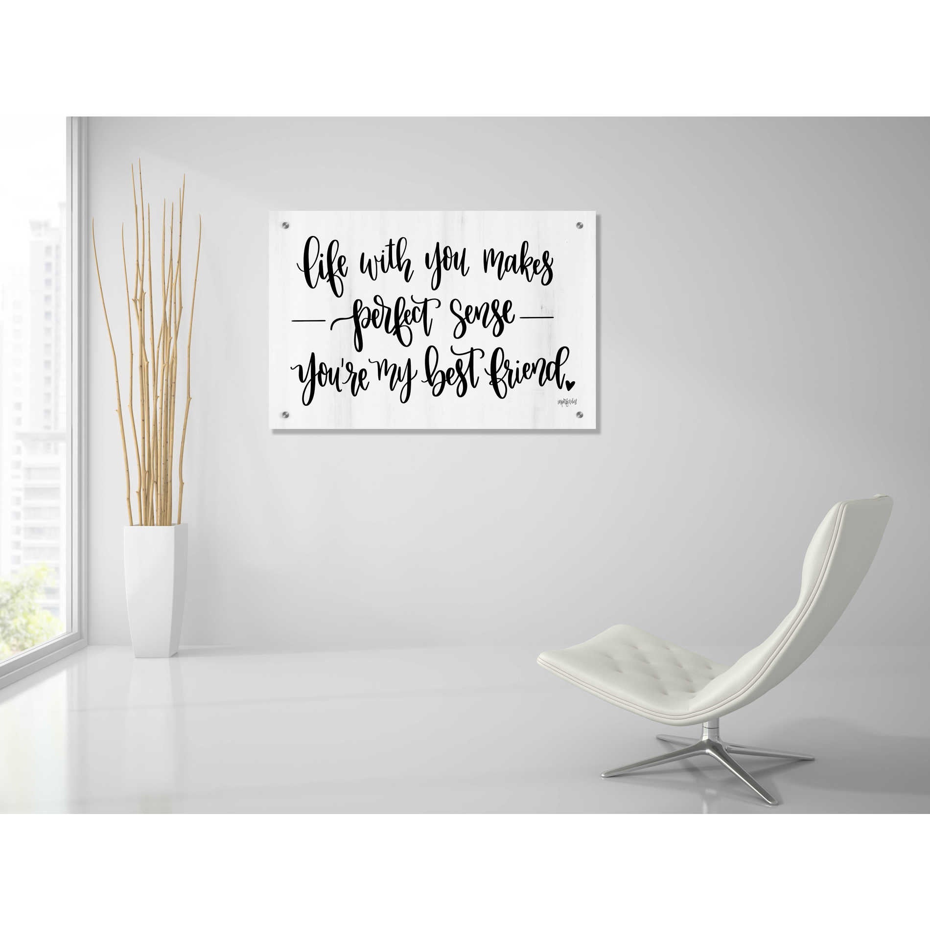 Epic Art 'You're My Best Friend' by Imperfect Dust, Acrylic Glass Wall Art,36x24