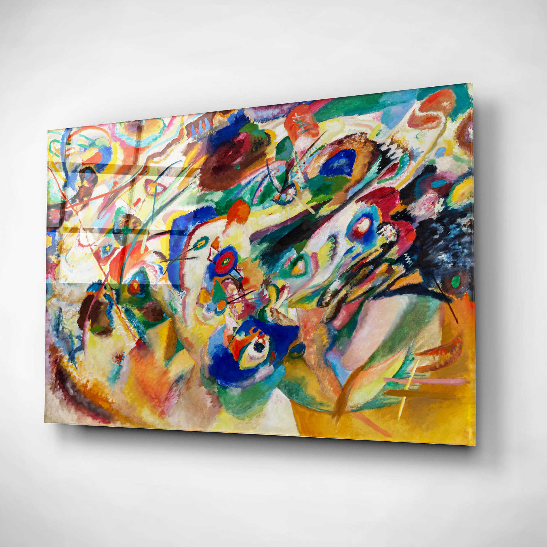 Epic Art 'Sketch 2 for Composition VII' by Wassily Kandinsky, Acrylic Glass Wall Art,16x12