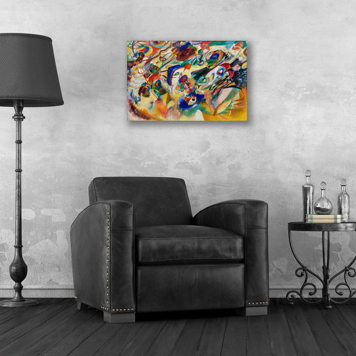 Epic Art 'Sketch 2 for Composition VII' by Wassily Kandinsky, Acrylic Glass Wall Art,24x16