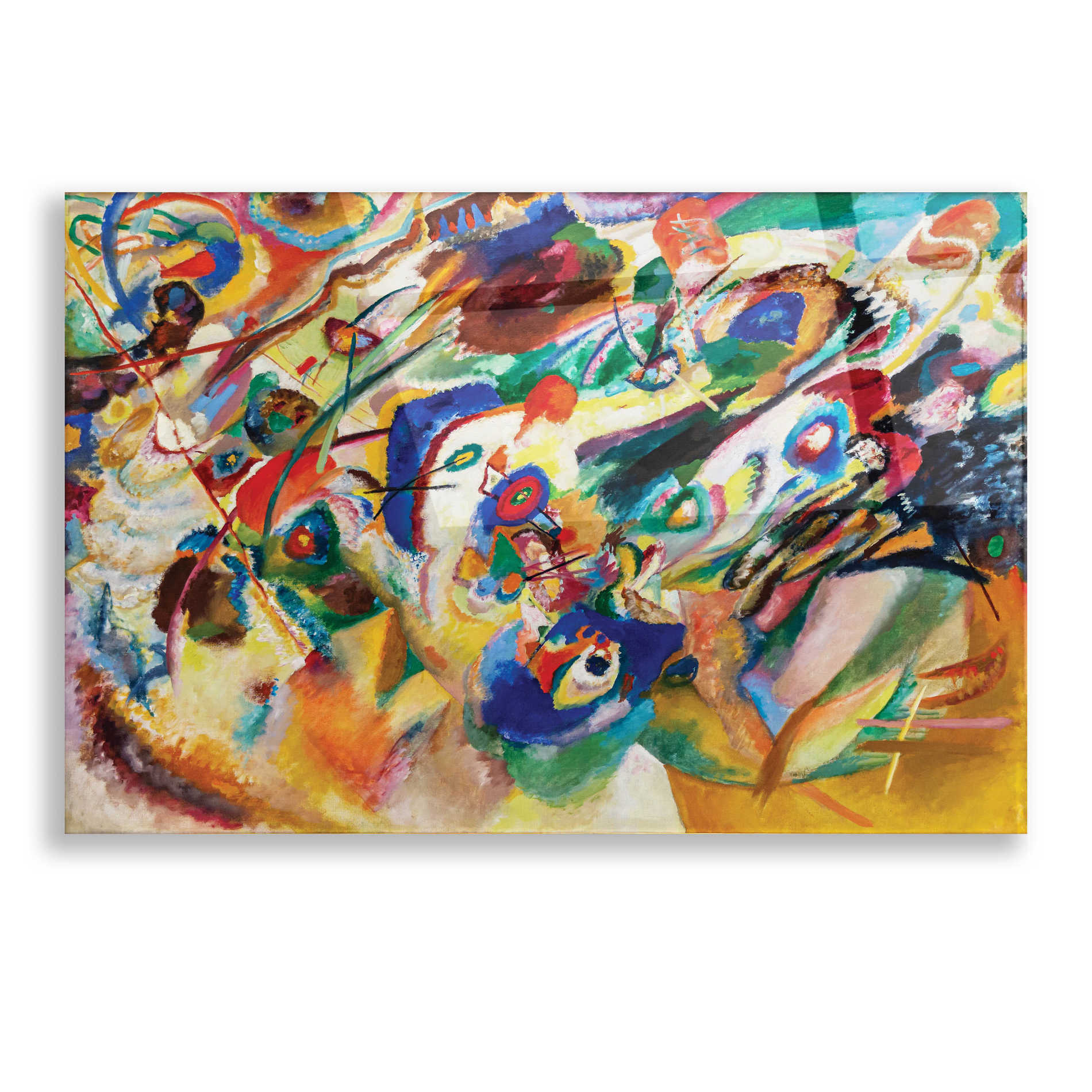 Epic Art 'Sketch 2 for Composition VII' by Wassily Kandinsky, Acrylic Glass Wall Art
