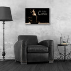 Epic Art 'But First Coffee' by Lori Deiter, Acrylic Glass Wall Art,24x16