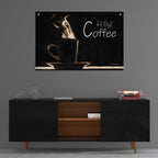 Epic Art 'But First Coffee' by Lori Deiter, Acrylic Glass Wall Art,36x24