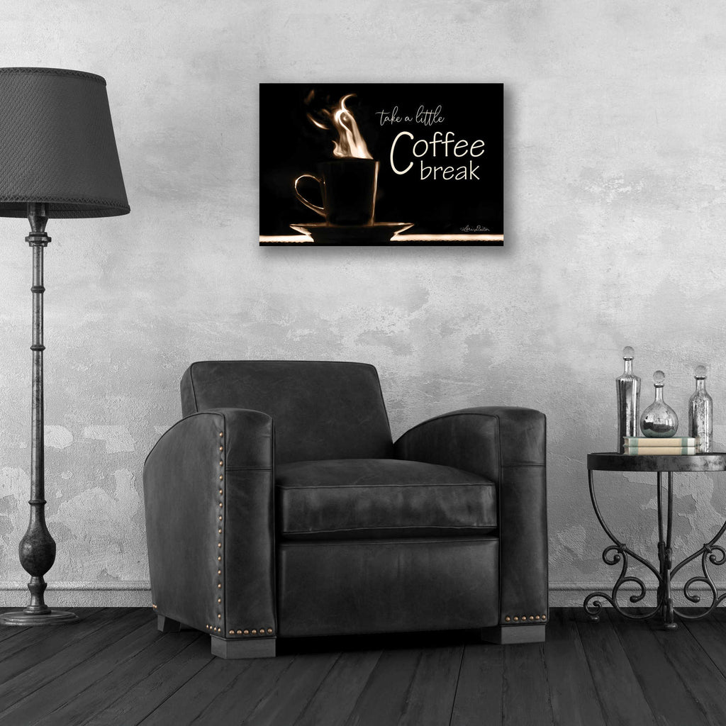 Epic Art 'Take a Little Coffee Break' by Lori Deiter, Acrylic Glass Wall Art,24x16