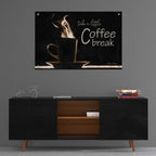 Epic Art 'Take a Little Coffee Break' by Lori Deiter, Acrylic Glass Wall Art,36x24