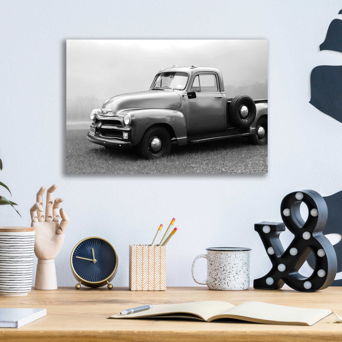 Epic Art '1954 Chevy Pick-Up' by Lori Deiter, Acrylic Glass Wall Art,16x12