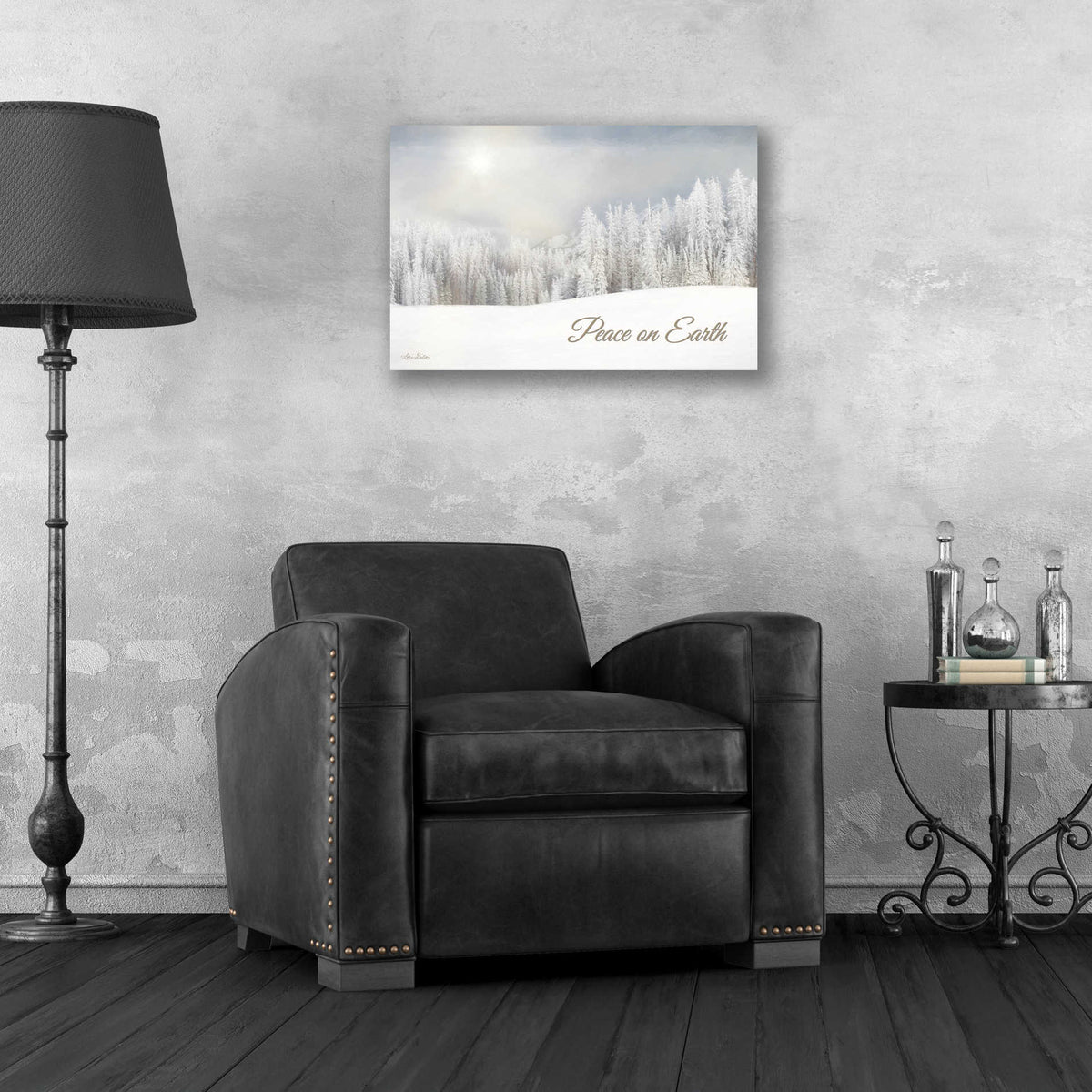 Epic Art 'Lava Mountain Snow Storm' by Lori Deiter, Acrylic Glass Wall Art,24x16