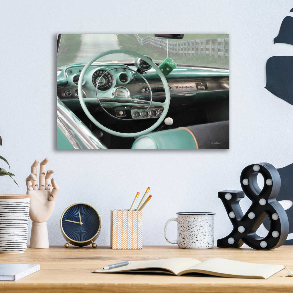 Epic Art '1957 Chevy Bel-Air' by Lori Deiter, Acrylic Glass Wall Art,16x12