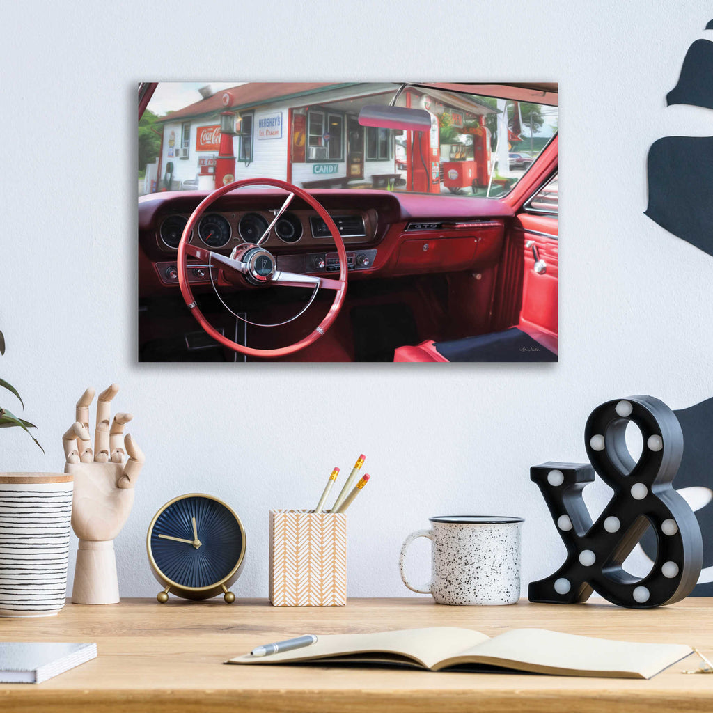 Epic Art 'Pontiac GTO Pitstop' by Lori Deiter, Acrylic Glass Wall Art,16x12