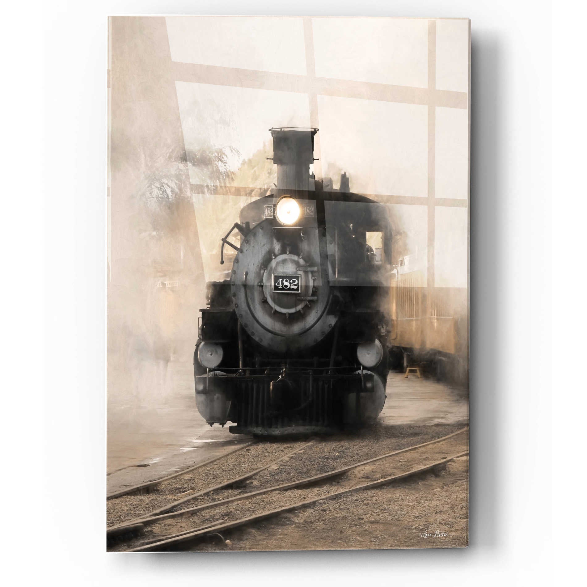 Epic Art 'Durango Train' by Lori Deiter, Acrylic Glass Wall Art,12x16