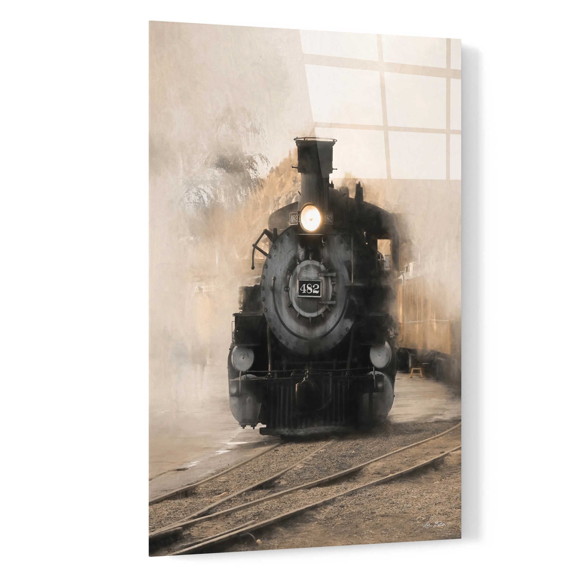 Epic Art 'Durango Train' by Lori Deiter, Acrylic Glass Wall Art,16x24