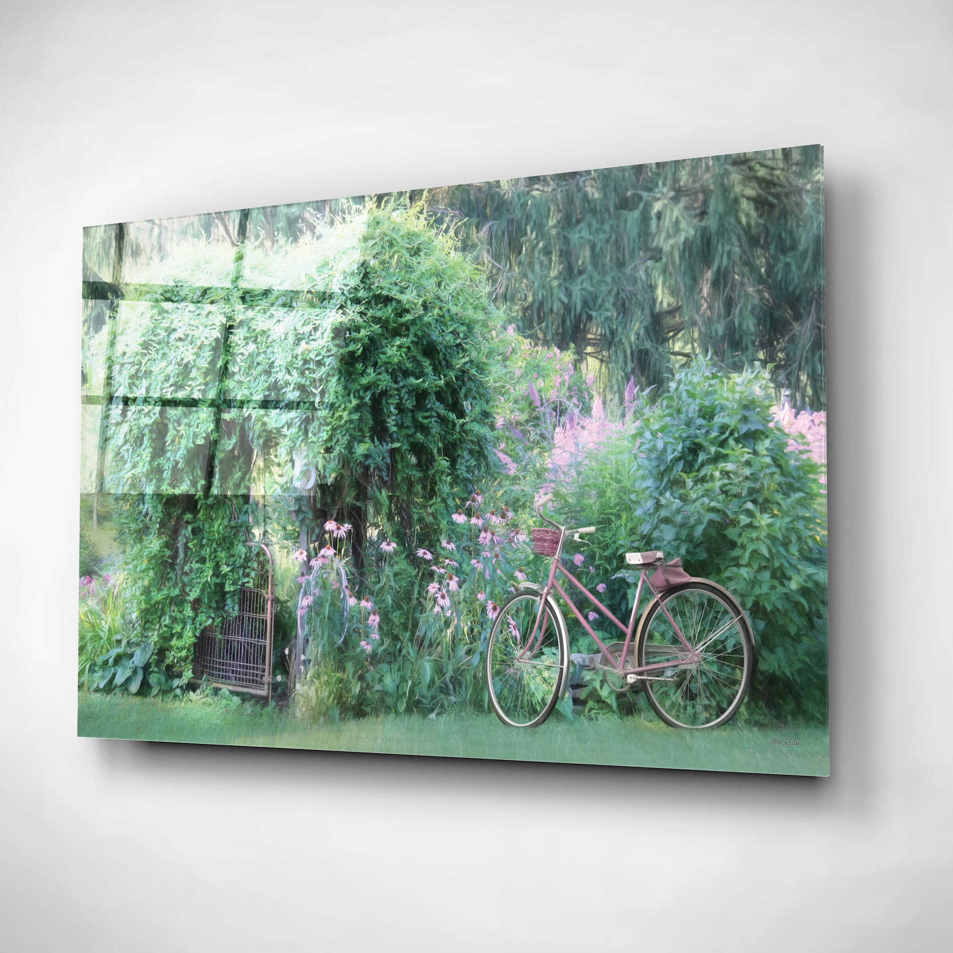 Epic Art 'Summer Greens' by Lori Deiter, Acrylic Glass Wall Art,16x12