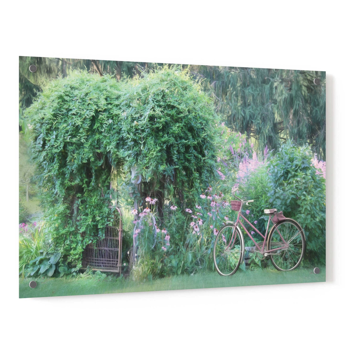 Epic Art 'Summer Greens' by Lori Deiter, Acrylic Glass Wall Art,36x24