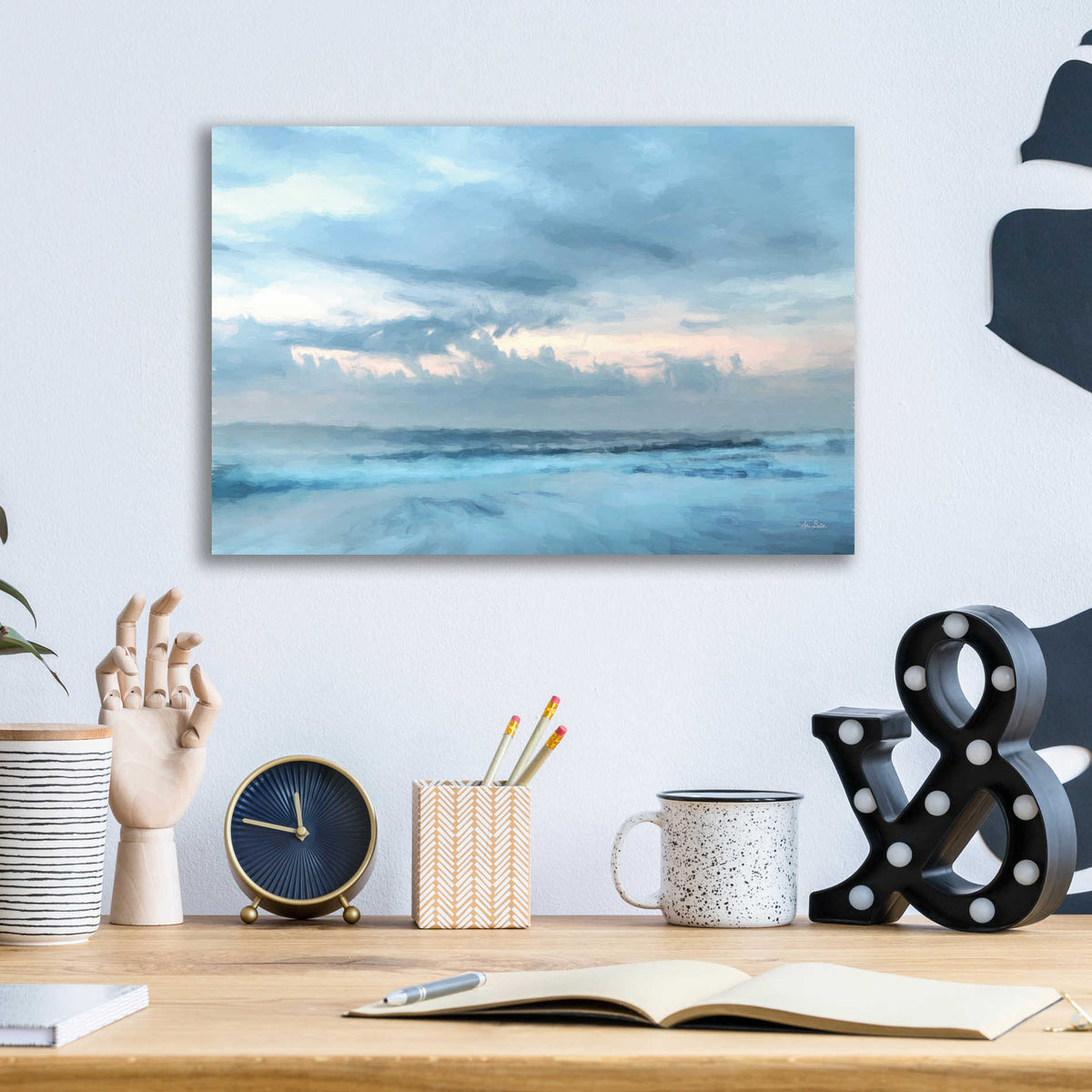 Epic Art 'Dewey Beach Abstract' by Lori Deiter, Acrylic Glass Wall Art,16x12