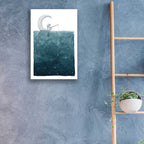 Epic Art 'Fishing For Stars' by Rachel Nieman, Acrylic Glass Wall Art,16x24