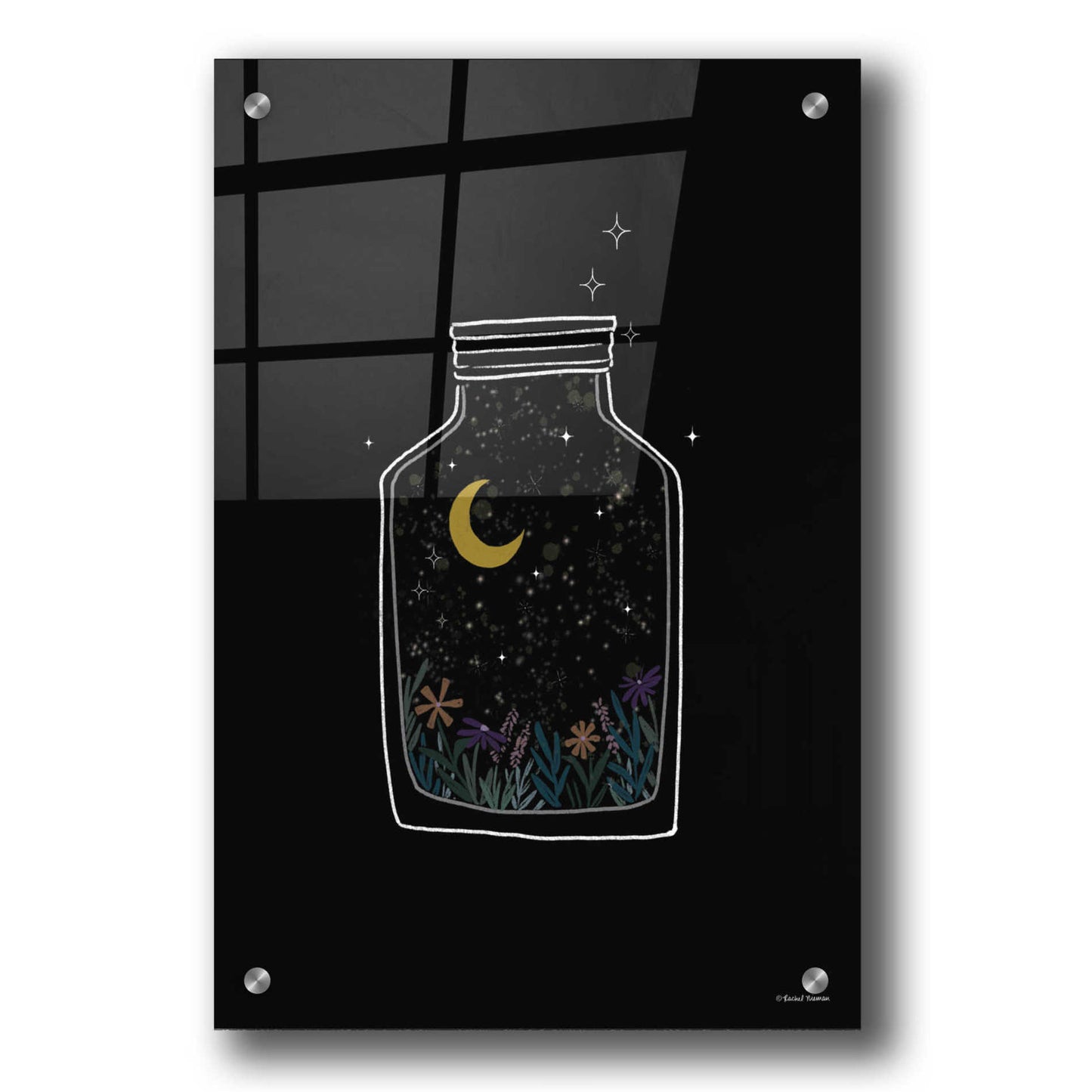 Epic Art 'Celestial Jar' by Rachel Nieman, Acrylic Glass Wall Art,24x36