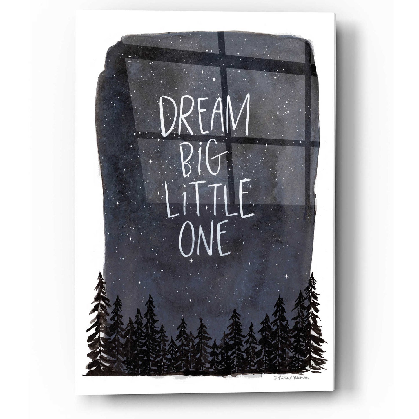 Epic Art 'Dream Big Little One' by Rachel Nieman, Acrylic Glass Wall Art,12x16