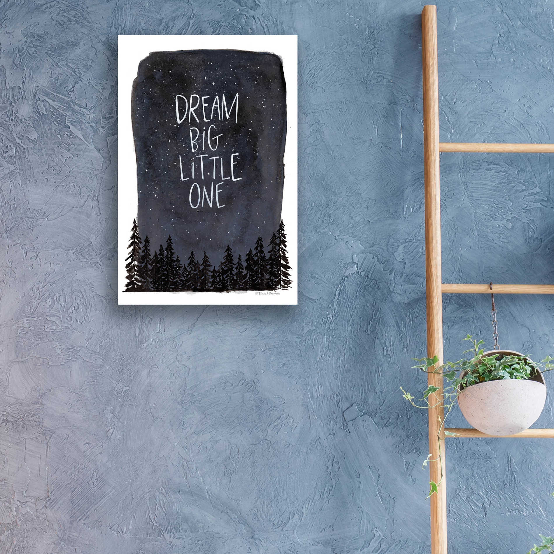 Epic Art 'Dream Big Little One' by Rachel Nieman, Acrylic Glass Wall Art,16x24