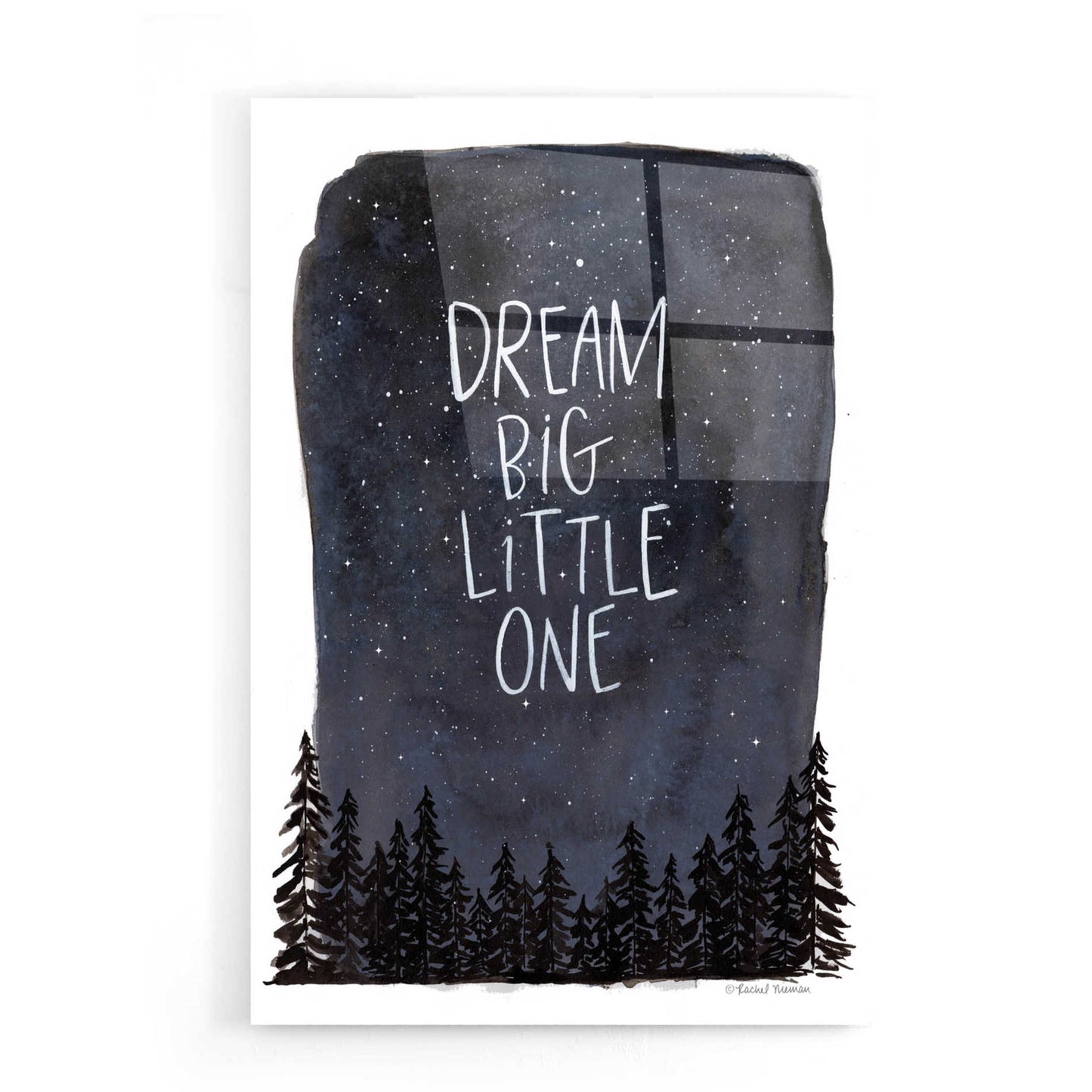 Epic Art 'Dream Big Little One' by Rachel Nieman, Acrylic Glass Wall Art,16x24