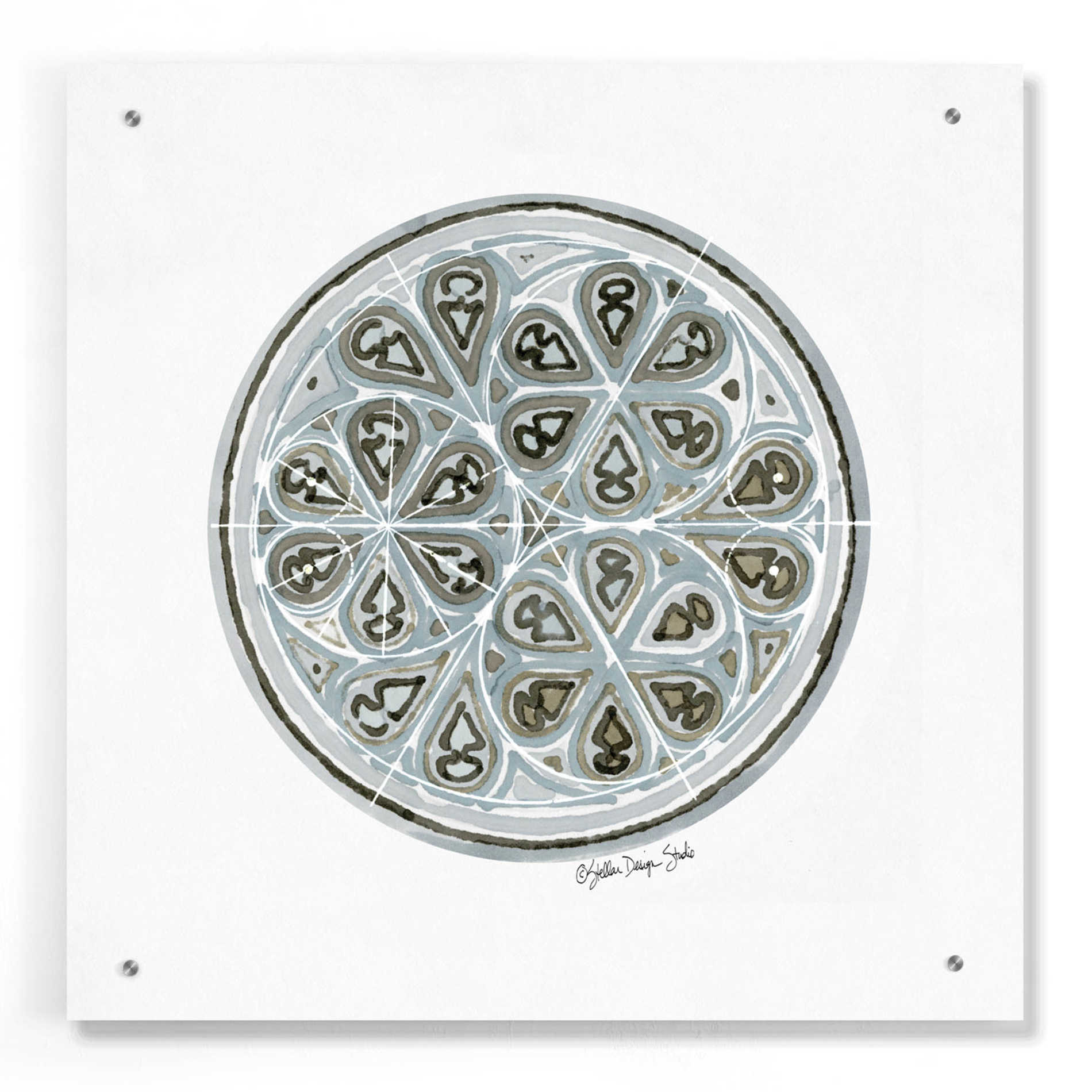 Epic Art 'Geometry Study 1' by Stellar Design Studio, Acrylic Glass Wall Art,24x24