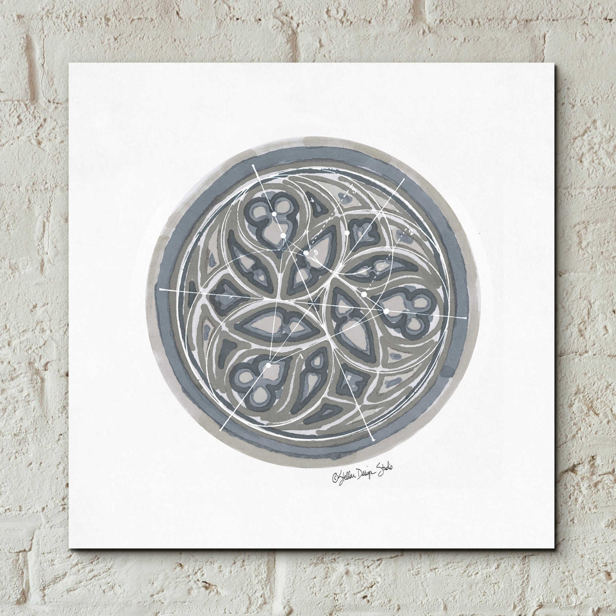 Epic Art 'Geometry Study 3' by Stellar Design Studio, Acrylic Glass Wall Art,12x12