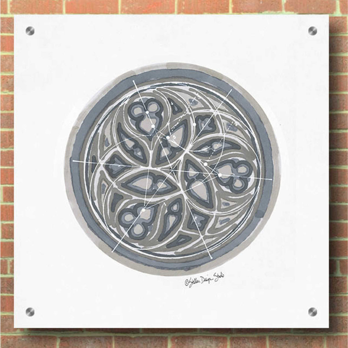 Epic Art 'Geometry Study 3' by Stellar Design Studio, Acrylic Glass Wall Art,36x36