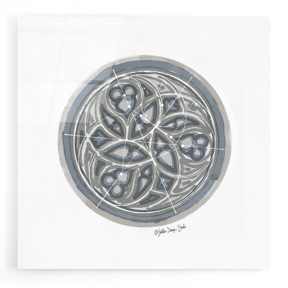 Epic Art 'Geometry Study 3' by Stellar Design Studio, Acrylic Glass Wall Art