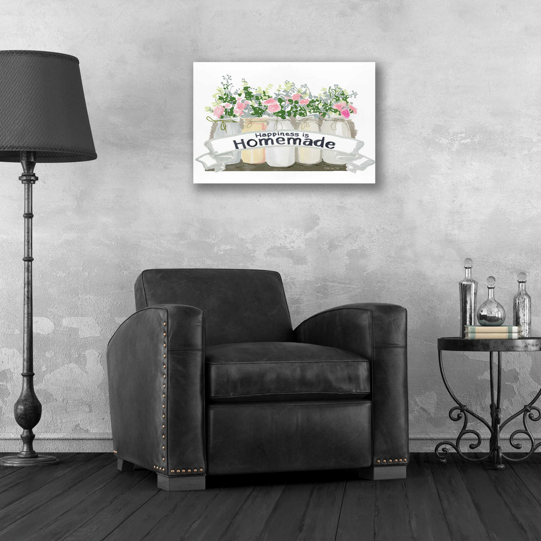 Epic Art 'Happiness is Homemade' by Stellar Design Studio, Acrylic Glass Wall Art,24x16