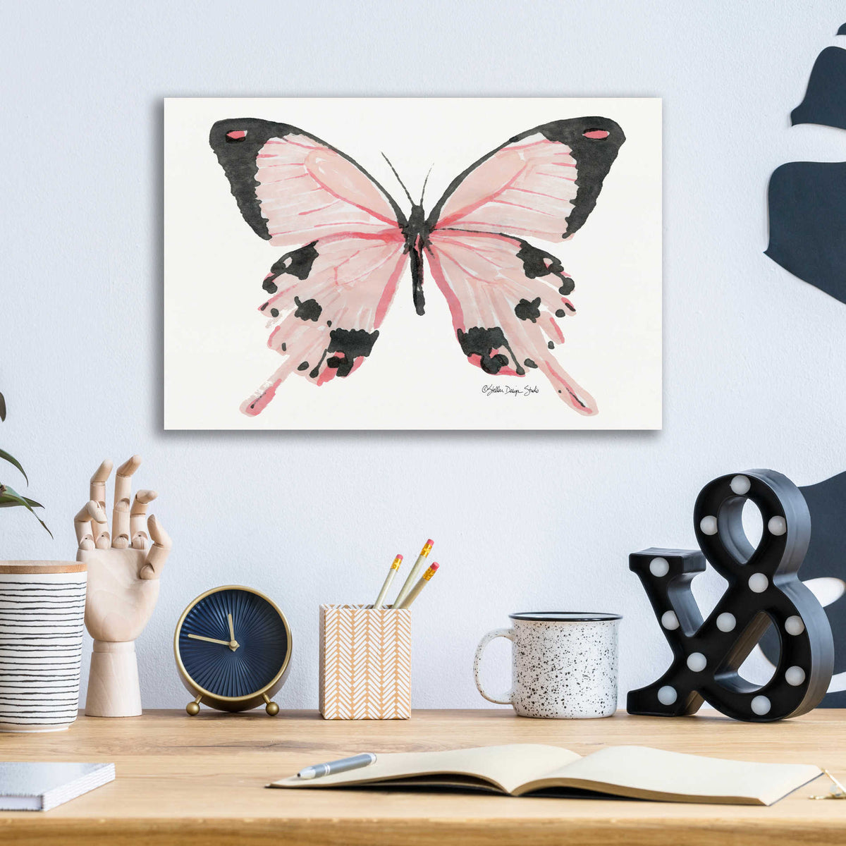 Epic Art 'Butterfly 1' by Stellar Design Studio, Acrylic Glass Wall Art,16x12