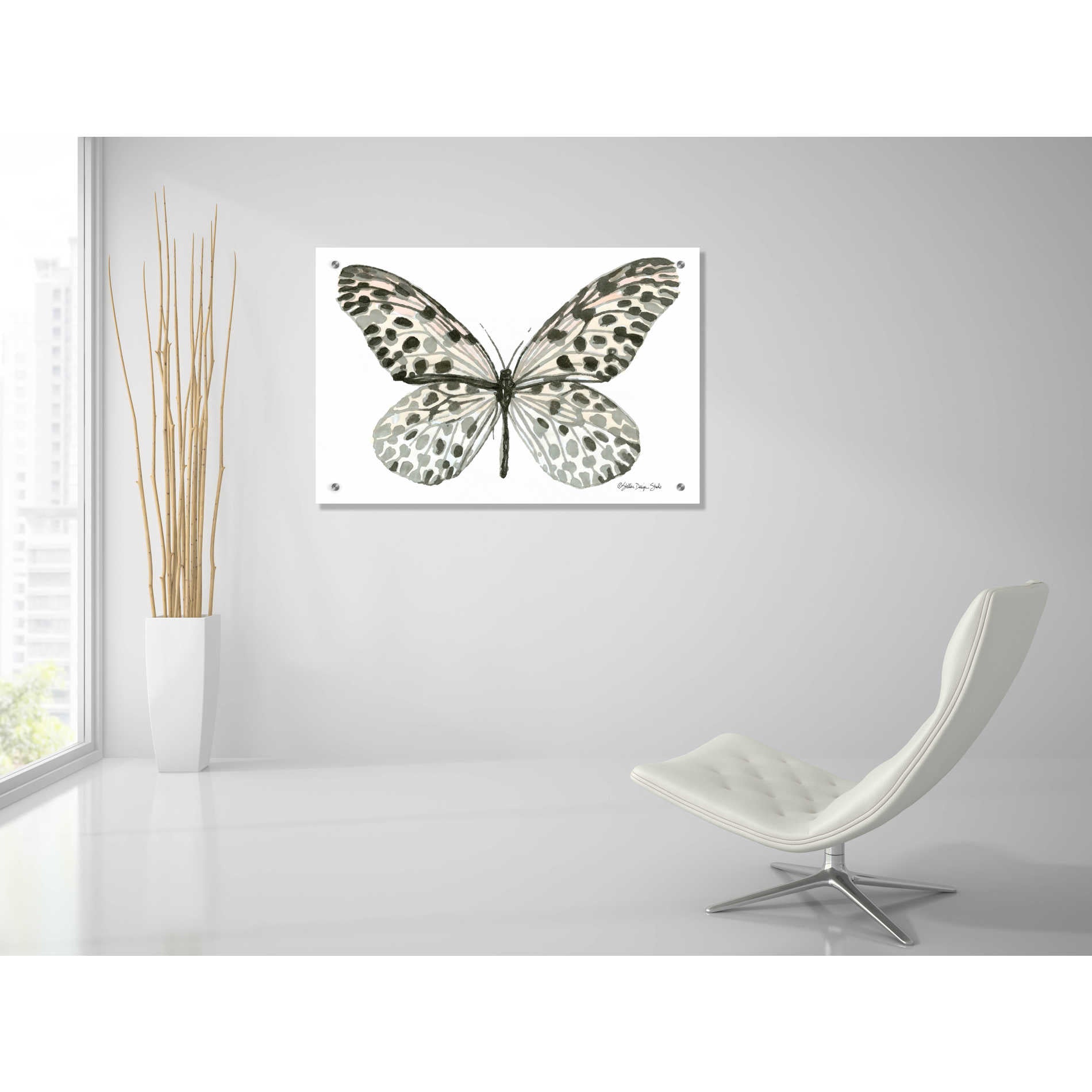 Epic Art 'Butterfly 3' by Stellar Design Studio, Acrylic Glass Wall Art,36x24