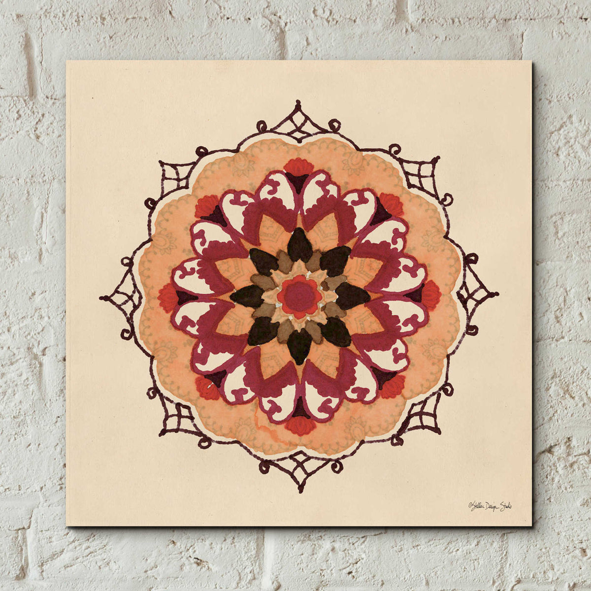 Epic Art 'Mandala 1' by Stellar Design Studio, Acrylic Glass Wall Art,12x12