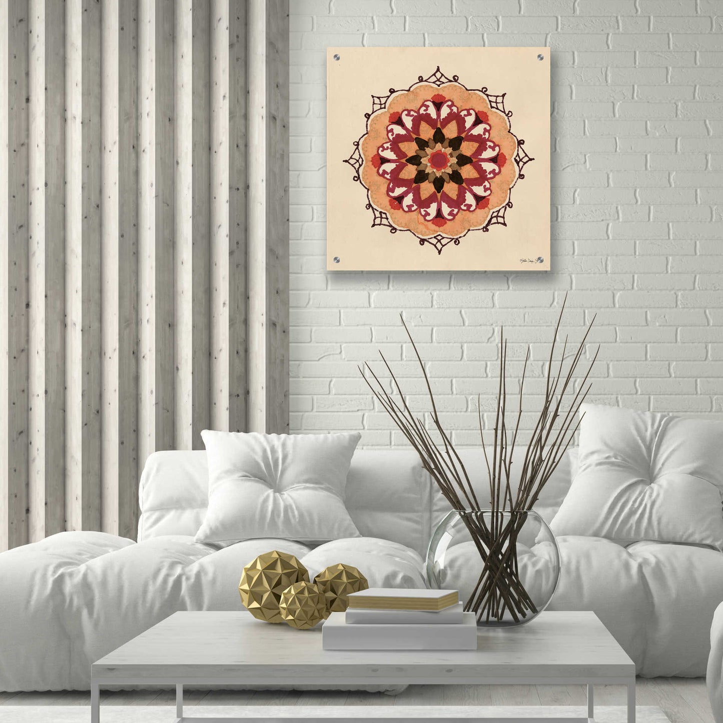 Epic Art 'Mandala 1' by Stellar Design Studio, Acrylic Glass Wall Art,24x24