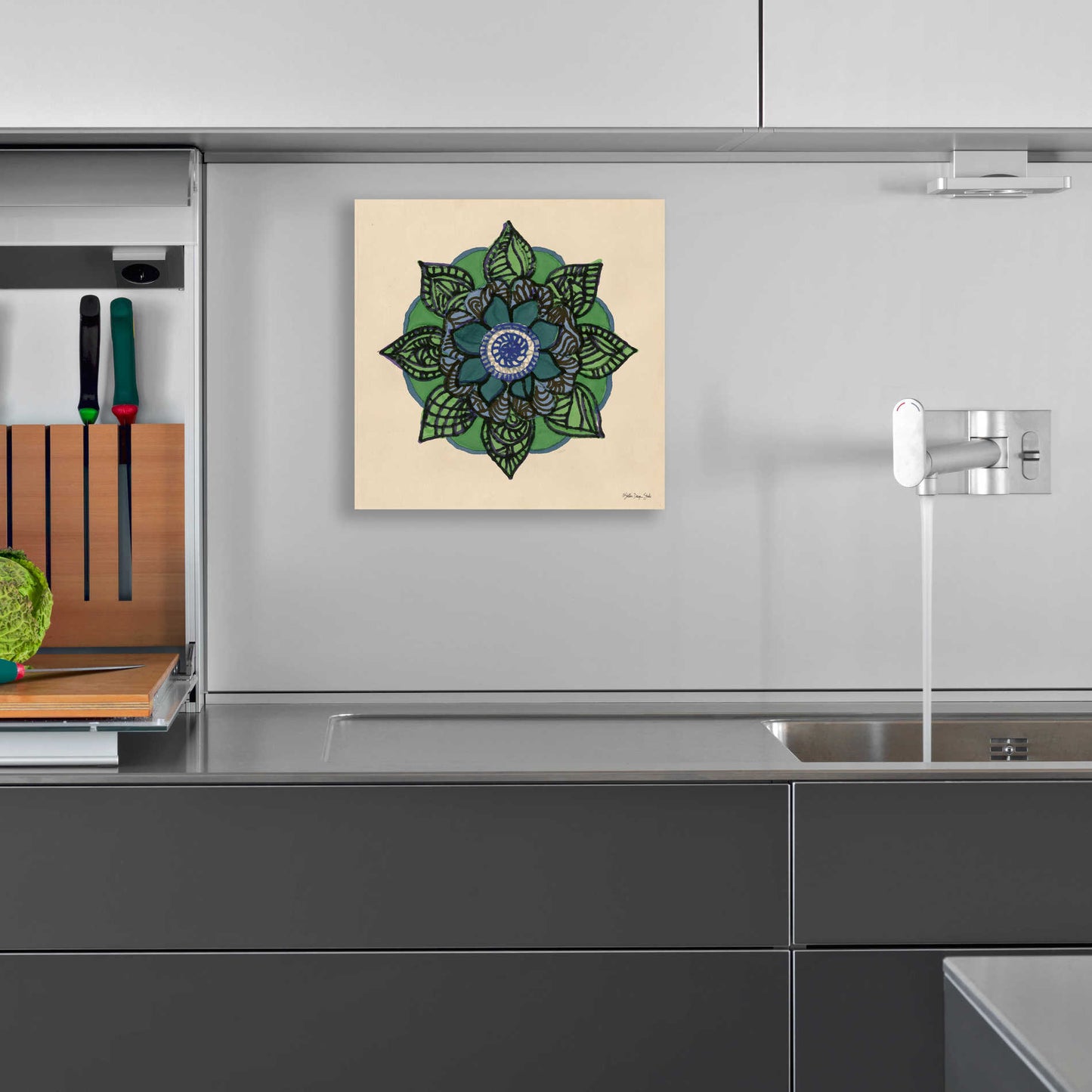 Epic Art 'Mandala 2' by Stellar Design Studio, Acrylic Glass Wall Art,12x12