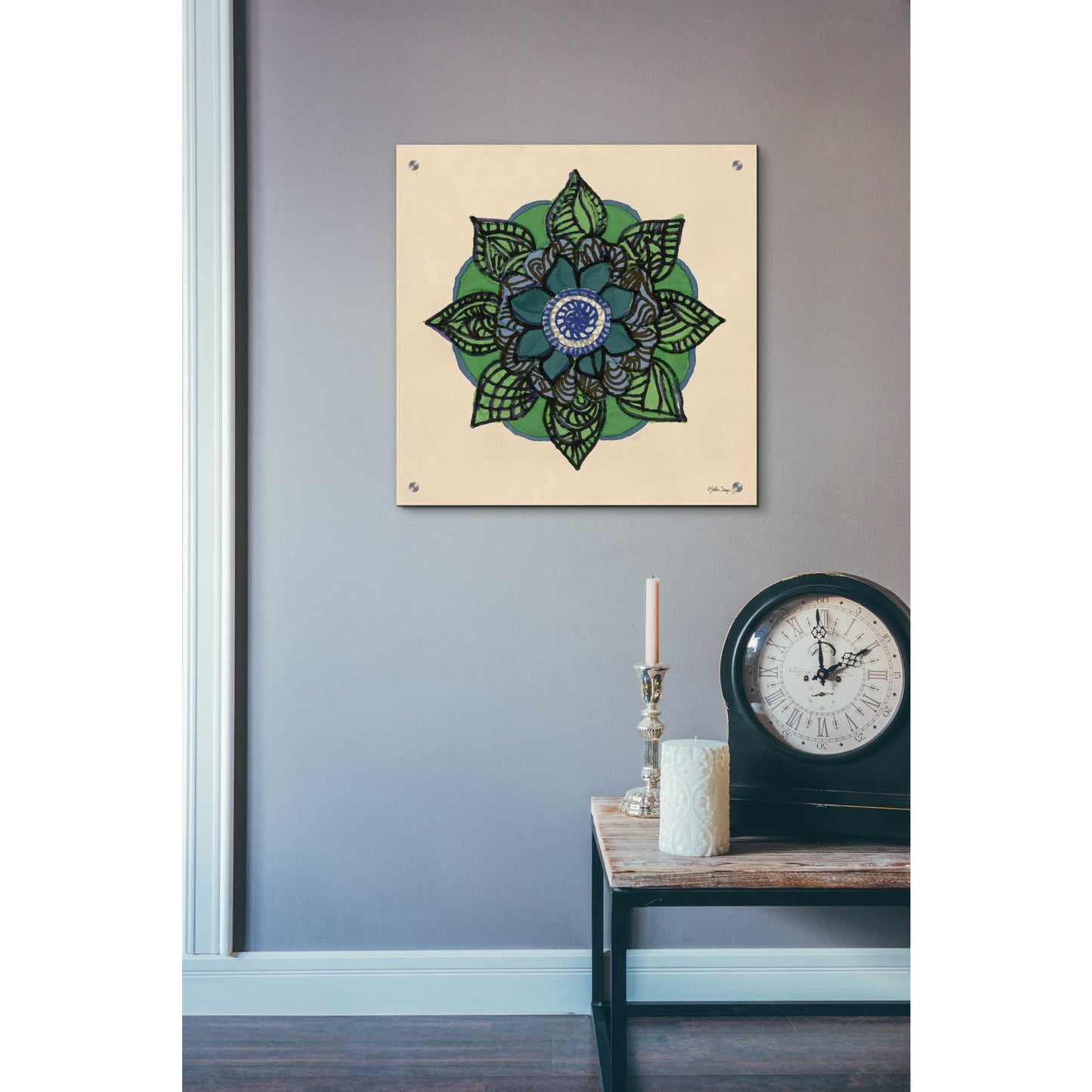 Epic Art 'Mandala 2' by Stellar Design Studio, Acrylic Glass Wall Art,24x24