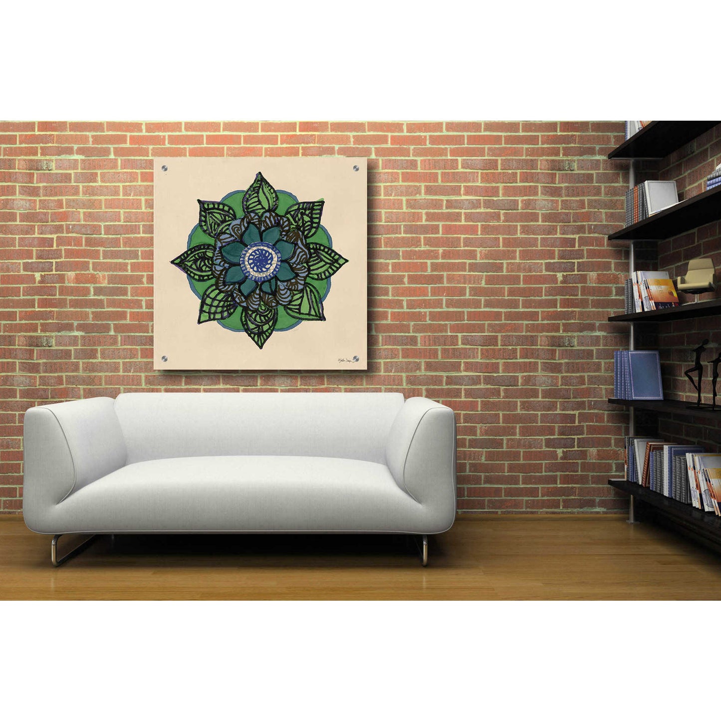 Epic Art 'Mandala 2' by Stellar Design Studio, Acrylic Glass Wall Art,36x36