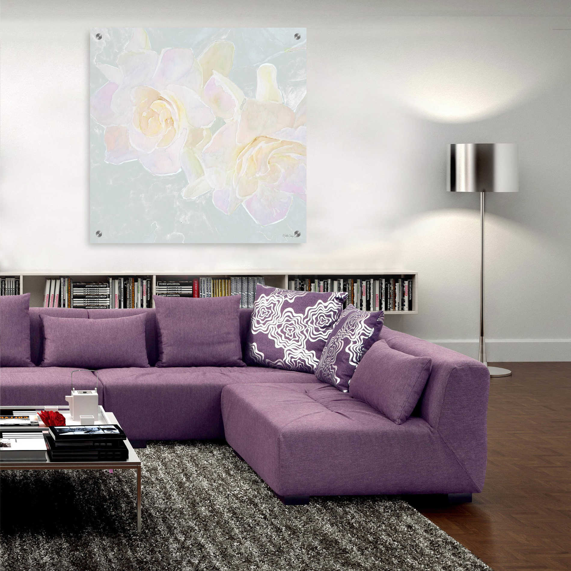 Epic Art 'Rose Bouquet 1' by Stellar Design Studio, Acrylic Glass Wall Art,36x36