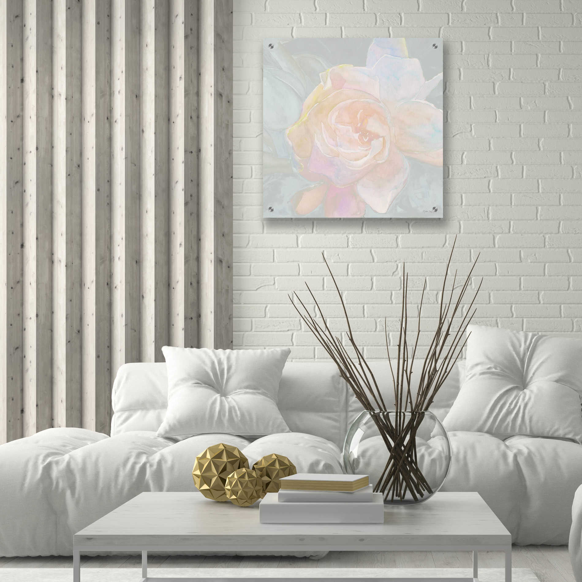 Epic Art 'Rose Bouquet 2' by Stellar Design Studio, Acrylic Glass Wall Art,24x24