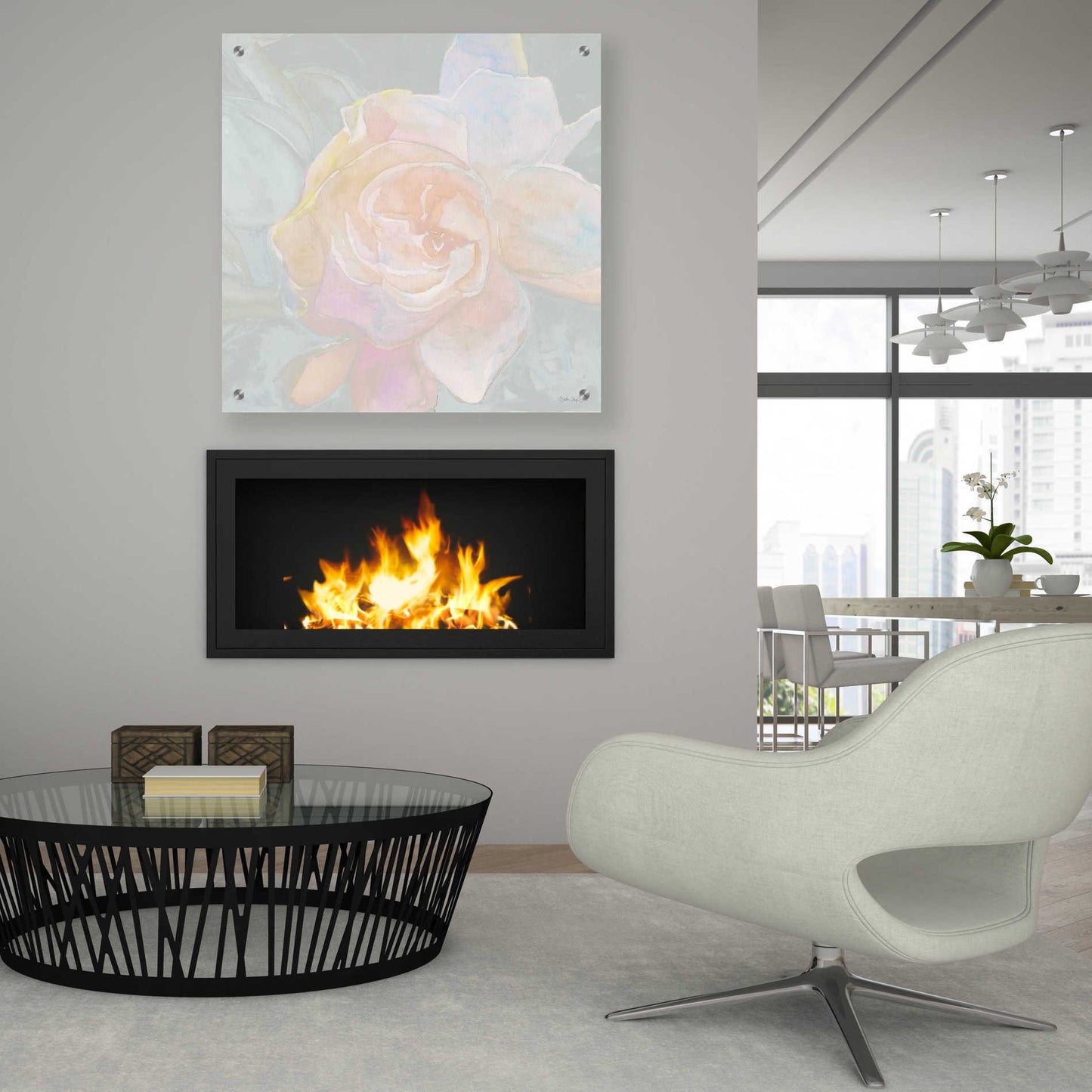 Epic Art 'Rose Bouquet 2' by Stellar Design Studio, Acrylic Glass Wall Art,36x36