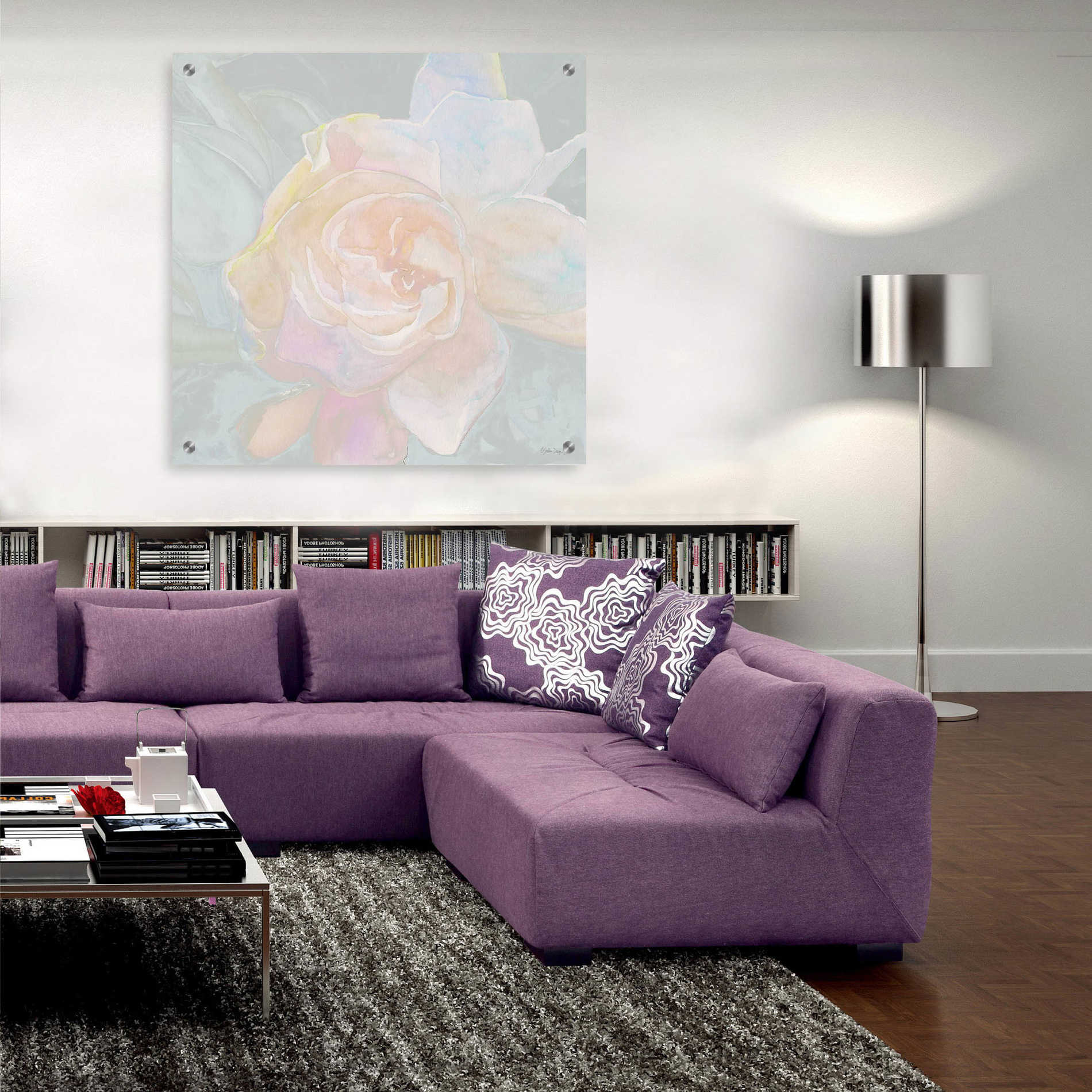 Epic Art 'Rose Bouquet 2' by Stellar Design Studio, Acrylic Glass Wall Art,36x36