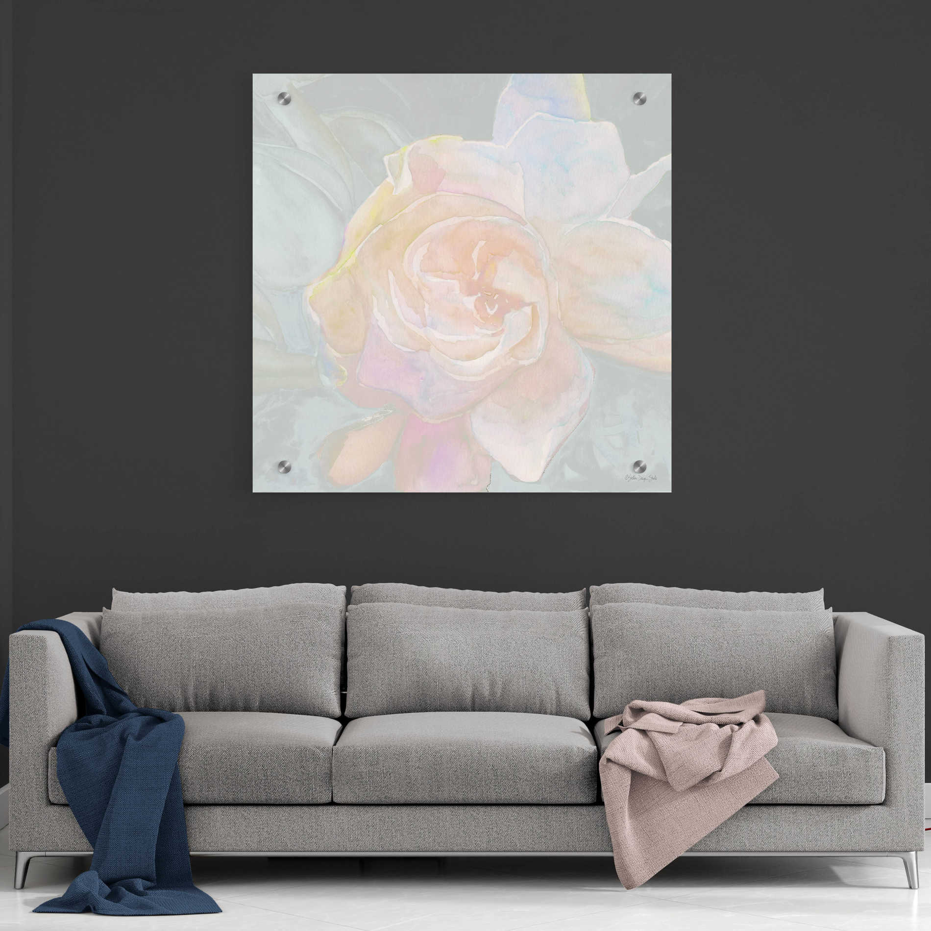 Epic Art 'Rose Bouquet 2' by Stellar Design Studio, Acrylic Glass Wall Art,36x36