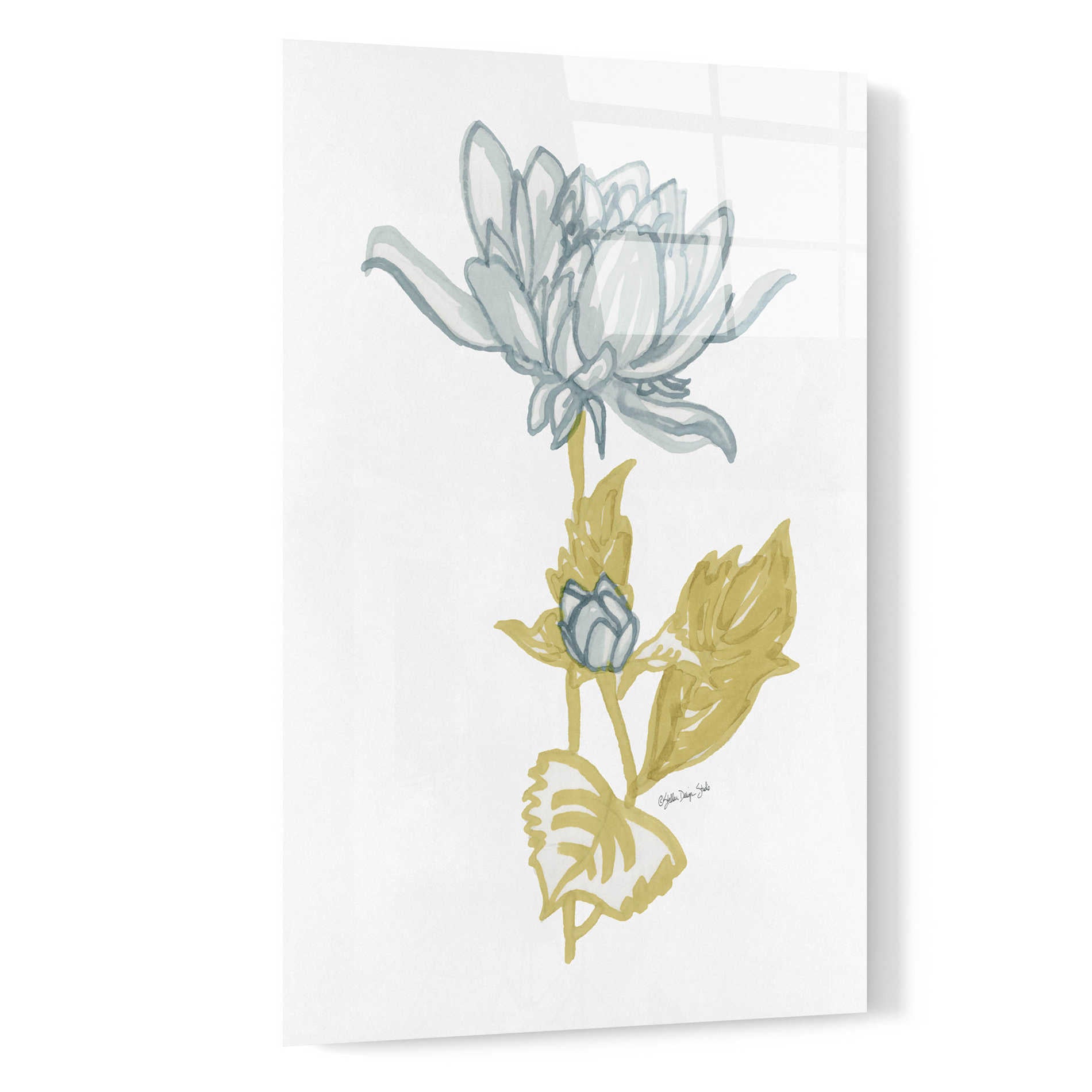 Epic Art 'Country Side Bloom 4' by Stellar Design Studio, Acrylic Glass Wall Art,16x24