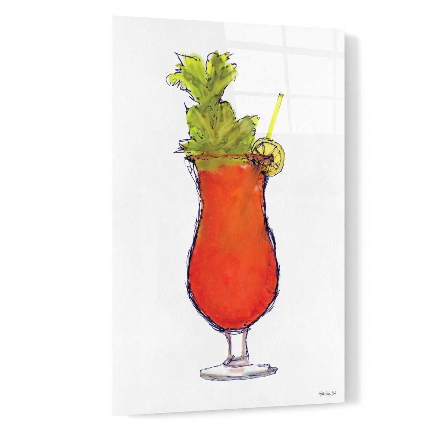 Epic Art 'Bloody Mary' by Stellar Design Studio, Acrylic Glass Wall Art,16x24