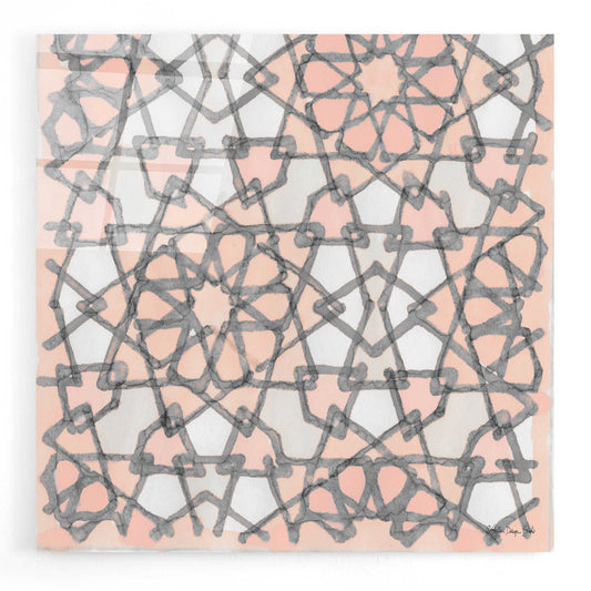 Epic Art 'Pink and Gray Pattern 6' by Stellar Design Studio, Acrylic Glass Wall Art
