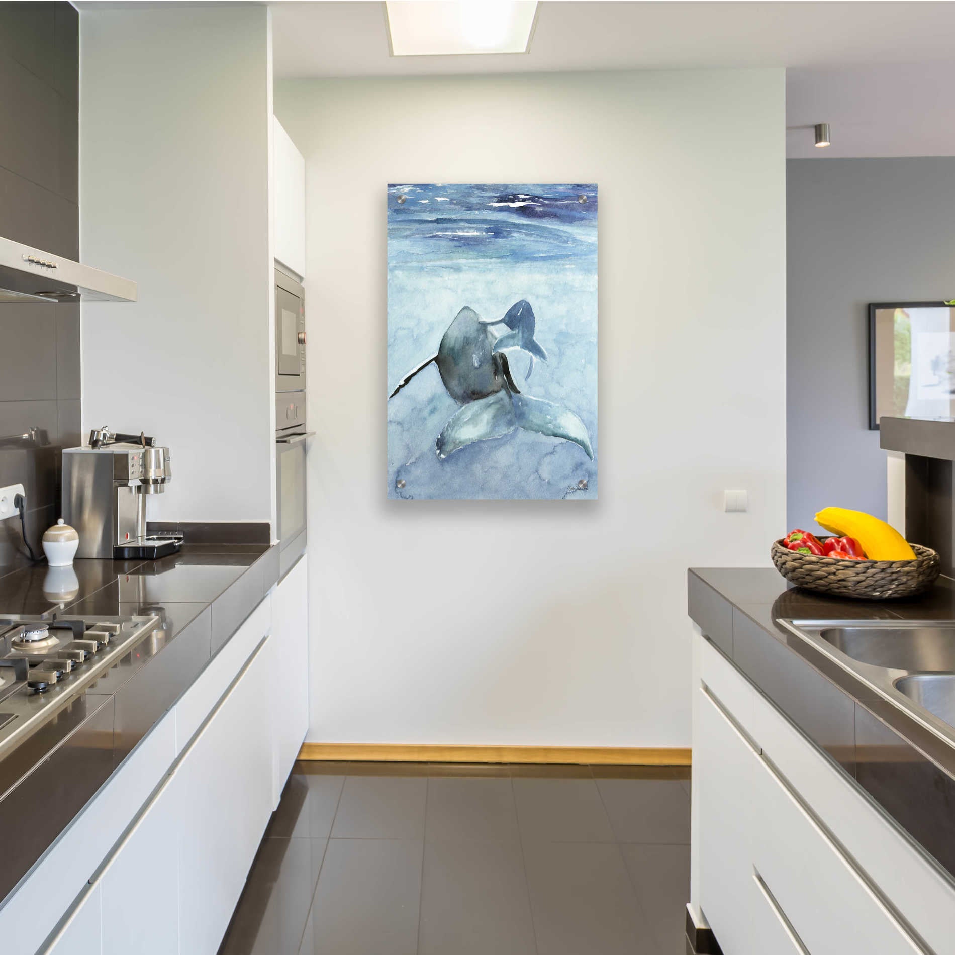 Epic Art 'Dolphin and Calf' by Stellar Design Studio, Acrylic Glass Wall Art,24x36