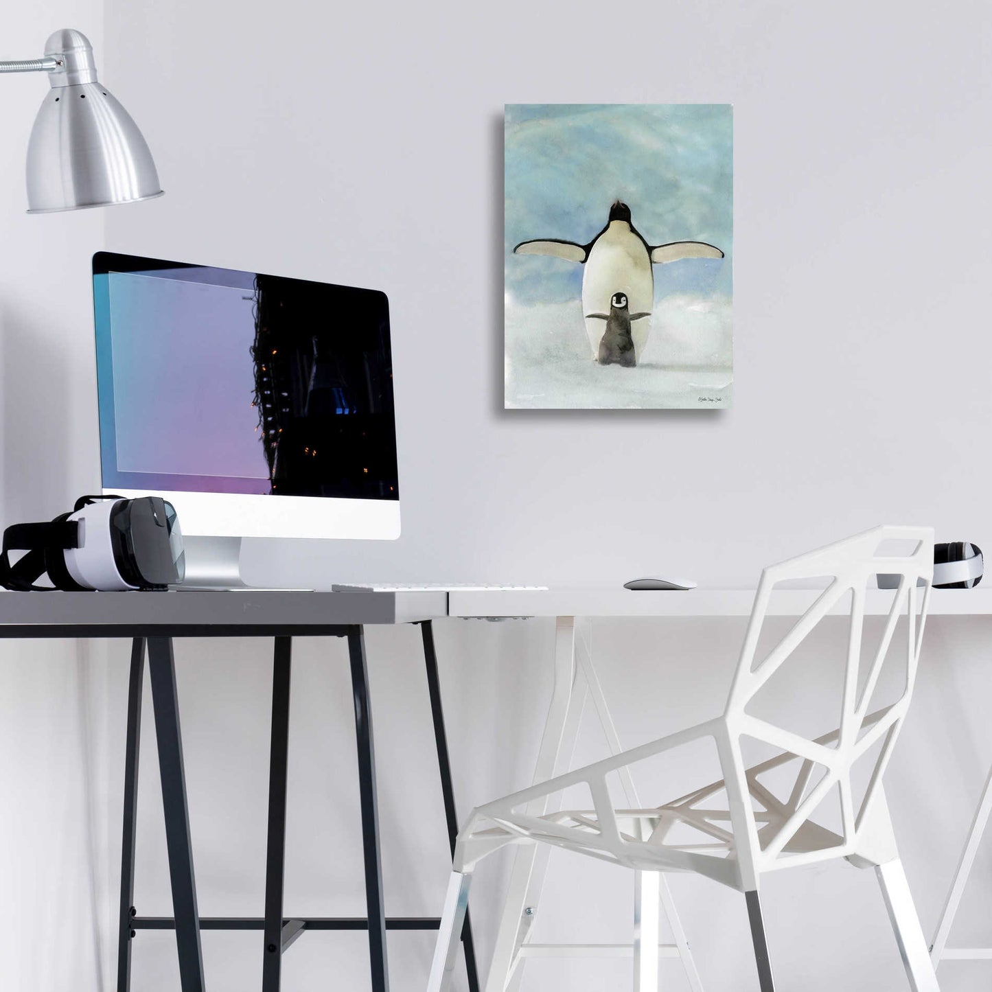 Epic Art 'Penguins' by Stellar Design Studio, Acrylic Glass Wall Art,12x16