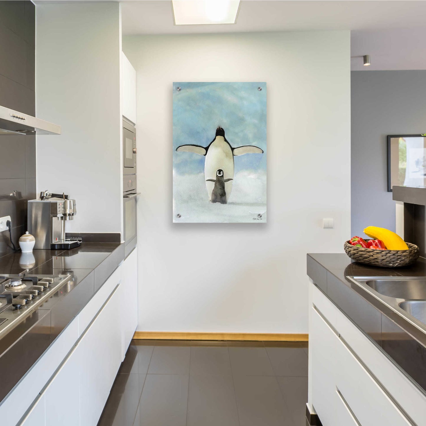 Epic Art 'Penguins' by Stellar Design Studio, Acrylic Glass Wall Art,24x36