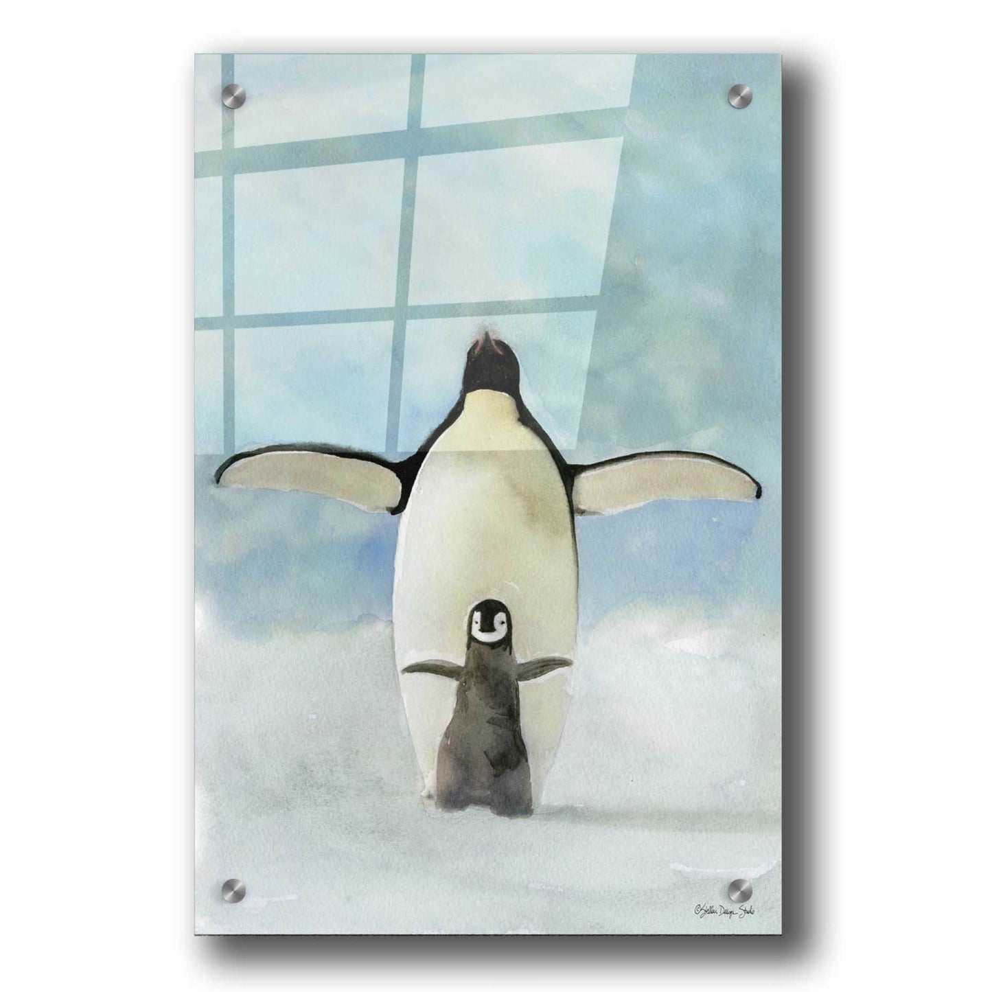 Epic Art 'Penguins' by Stellar Design Studio, Acrylic Glass Wall Art,24x36